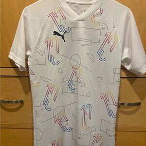 Puma Youth White Graphic Jersey